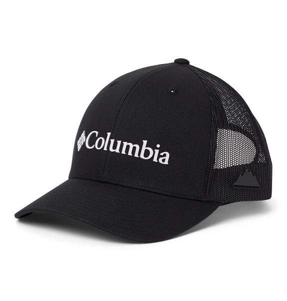 Columbia PFG Mesh Snap Back Baseball Cap Men Black USA (US1046756)